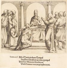 The Presentation in the Temple, 1549. Creator: Augustin Hirschvogel