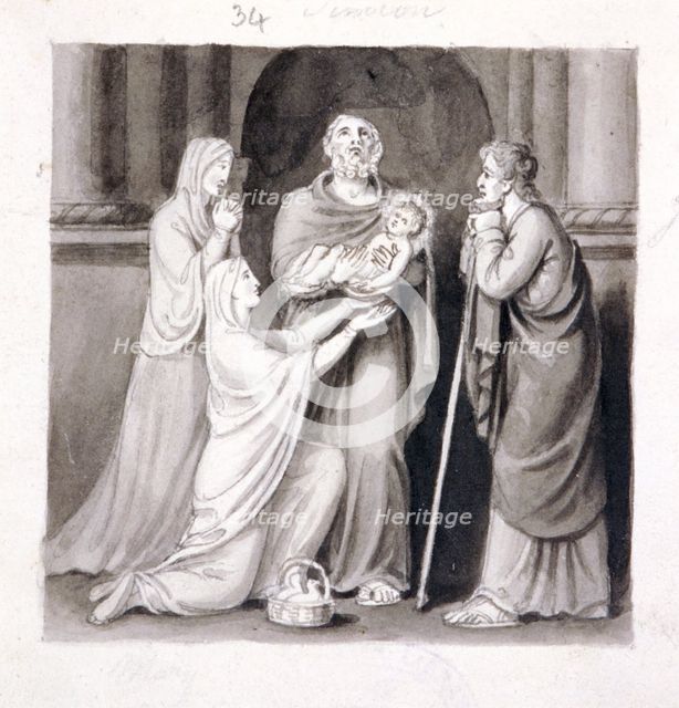 'The Presentation in the Temple', 19th century. Artist: Corbould Family