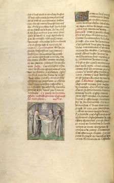 The Presentation in the Temple; Miroir Historial, about 1475. Creator: Unknown