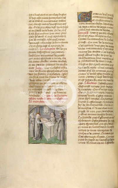 The Presentation in the Temple; Miroir Historial, about 1475. Creator: Unknown.