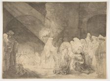 The Presentation in the Temple: Oblong Plate. Creator: Rembrandt Harmensz van Rijn