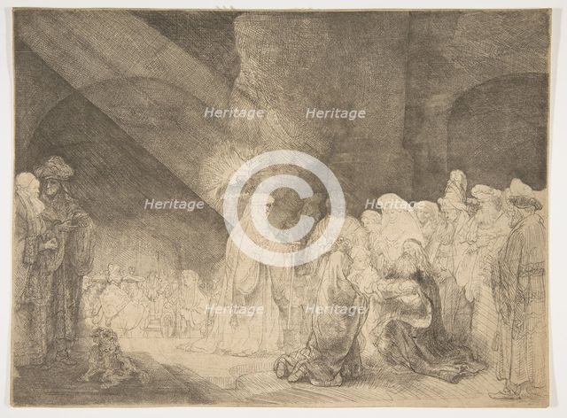 The Presentation in the Temple: Oblong Plate. Creator: Rembrandt Harmensz van Rijn.