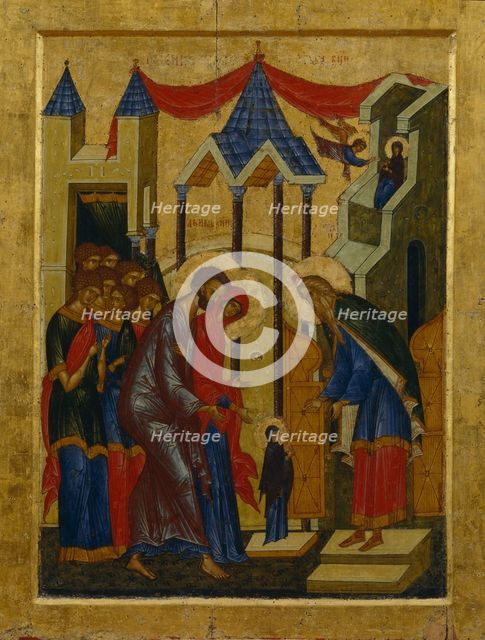 The Presentation in the Temple. Artist: Russian icon  