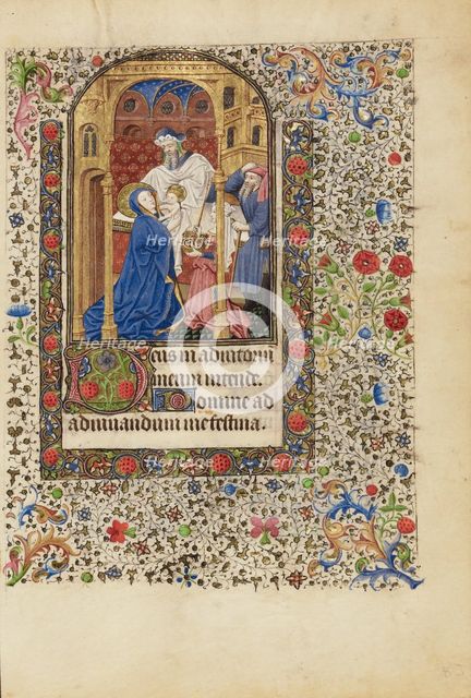 The Presentation in the Temple; Book of Hours, about 1440-1450. Creator: Workshop of the Bedford Master.