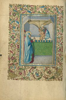The Presentation in the Temple; Book of Hours, about 1460. Creator: Unknown