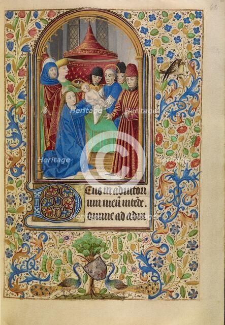 The Presentation in the Temple; Book of Hours, about 1466-1470. Creator: Master of Jacques of Luxembourg.