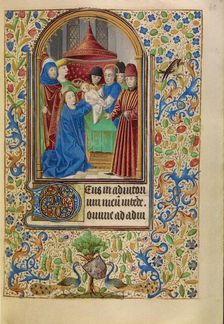The Presentation in the Temple; Book of Hours, about 1466-1470. Creator: Master of Jacques of Luxembourg