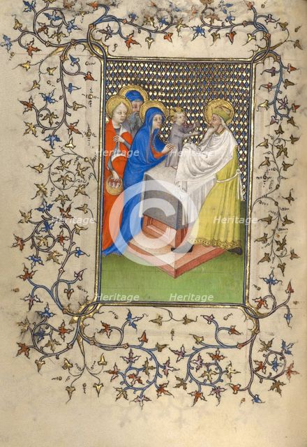 The Presentation in the Temple; Book of Hours, about 1410. Creator: Unknown.