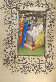 The Presentation in the Temple; Book of Hours, about 1410. Creator: Unknown