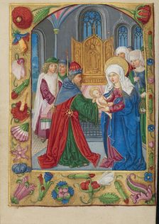 The Presentation in the Temple; Book of Hours, early 16th century. Creator: Unknown