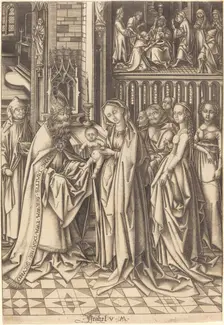 The Presentation in the Temple, c. 1490/1500. Creator: Israhel van Meckenem
