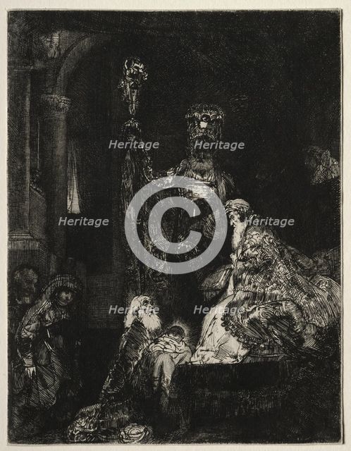 The Presentation in the Temple, c. 1654. Creator: Rembrandt van Rijn (Dutch, 1606-1669).