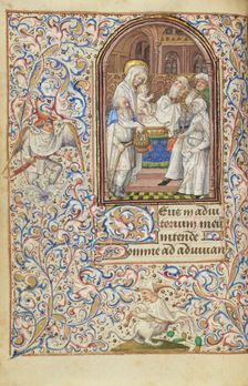 The Presentation in the Temple; Hours of Simon de Varie, 1455. Creator: Dunois Master