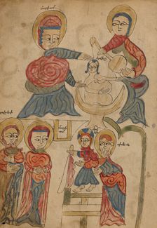 The Presentation in the Temple; Hours of Simon de Varie, 1455. Creator: Dunois Master