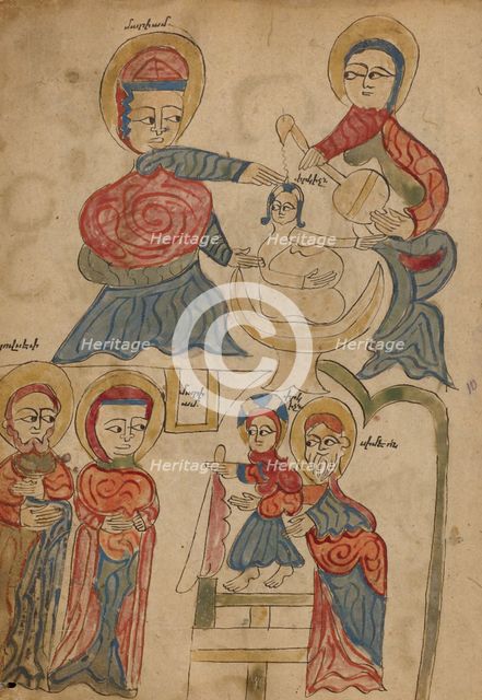 The Presentation in the Temple; Hours of Simon de Varie, 1455. Creator: Dunois Master.