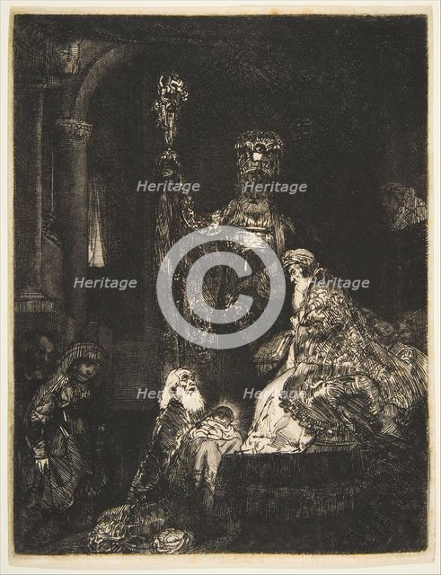 The Presentation in the Temple in the Dark Manner, ca. 1654. Creator: Rembrandt Harmensz van Rijn.