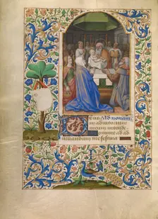 The Presentation in the Temple; Katherine Hours, about 1480-1485. Creator: Jean Bourdichon