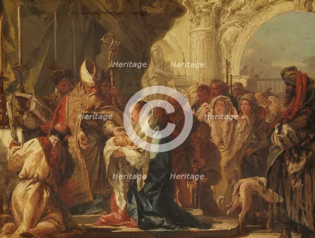 The Presentation in the Temple, late 18th century. Creator: Giovanni Domenico Tiepolo.