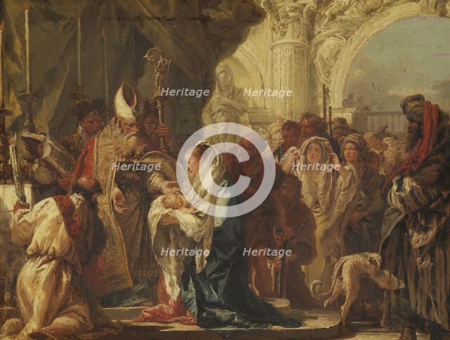 The Presentation in the Temple, late 18th century. Creator: Giovanni Domenico Tiepolo.