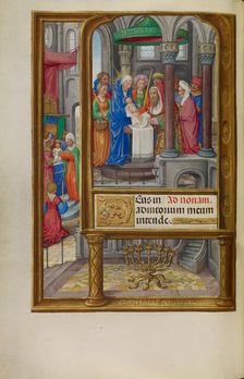 The Presentation in the Temple; Spinola Hours, about 1510-1520. Creator: Master of James IV of Scotland