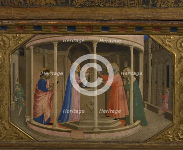 The Presentation in the Temple (The Annunciation retable with 5 Predella scenes), 1430-1432. Artist: Angelico, Fra Giovanni, da Fiesole (ca. 1400-1455)