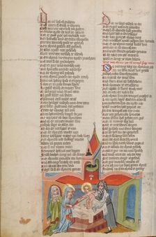 The Presentation in the Temple; Weltchronik, about 1400-1410. Creator: Unknown