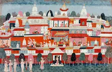 The Presentation of the Fish to Sambara, Folio from a Bhagavata Purana..., between 1775 and 1800. Creator: Unknown