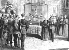 'The Presentation of the Officers Jubilee Memorial to Her Majesty at Buckingham Palace 1890. Creator: Unknown