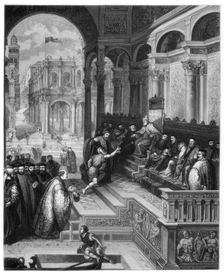 The Presentation of the Ring 1534 (1870). Artist: Roland Brunier