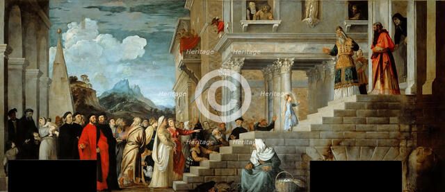 The Presentation of the Virgin at the Temple, 1534-1538. Creator: Titian (1488-1576).