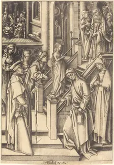 The Presentation of the Virgin, c. 1490/1500. Creator: Israhel van Meckenem