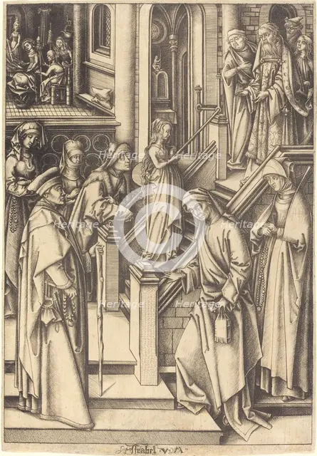 The Presentation of the Virgin, c. 1490/1500. Creator: Israhel van Meckenem.
