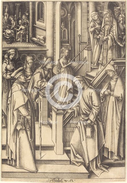 The Presentation of the Virgin, c. 1490/1500. Creator: Israhel van Meckenem.
