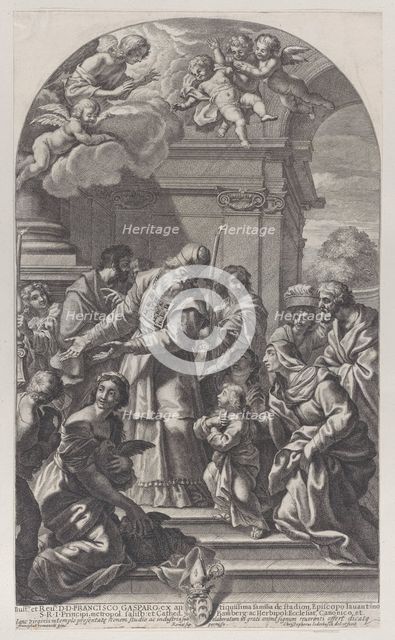 The presentation of the Virgin in the Temple, 1670-80. Creator: Christof Lederwasch.