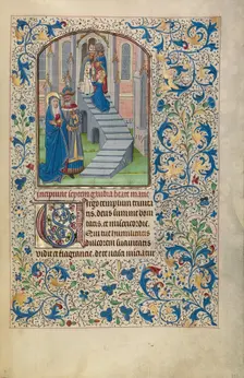 The Presentation of the Virgin in the Temple; Arenberg Hours, early 1460s. Creator: Willem Vrelant