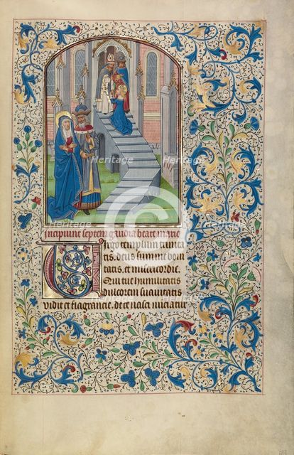 The Presentation of the Virgin in the Temple; Arenberg Hours, early 1460s. Creator: Willem Vrelant.