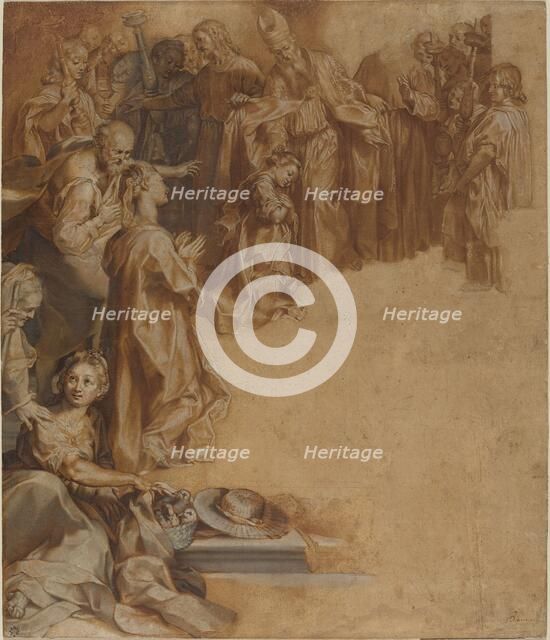 The Presentation of the Virgin in the Temple, c. 1600. Creator: Federico Barocci.