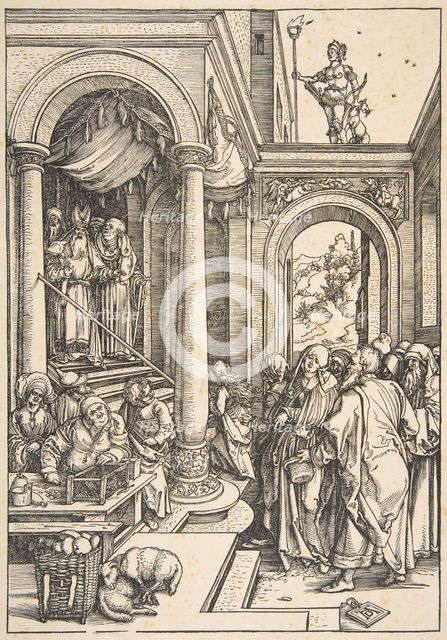The Presentation of the Virgin in the Temple, from The Life of the Virgin, ca. 1503. Creator: Albrecht Durer.
