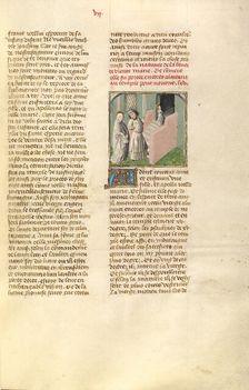 The Presentation of the Virgin in the Temple; Miroir Historial, about 1475. Creator: Unknown