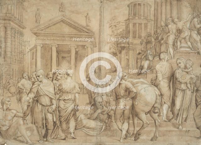 The presentation of the Virgin,  late 16th century. Creator: Unknown.