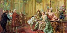 The presentation of the young Mozart to Mme de Pompadour at Versailles in 1763