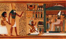 The Presentation of Ani to Osiris c13th century BC, (1915). Creator: Unknown
