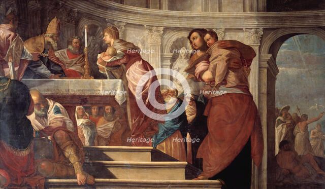 The Presentation of Christ in the Temple, and the Baptism of Christ, 1619-1622. Creator: Francis Cleyn.