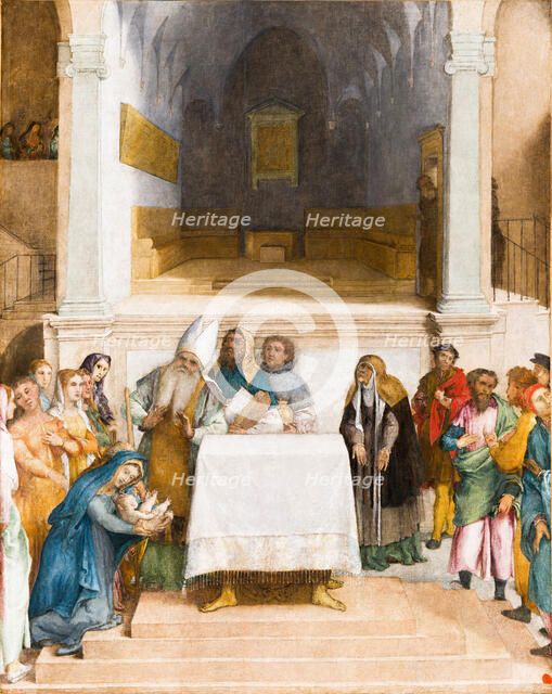 The Presentation of Christ in the Temple, c.1555. Creator: Lotto, Lorenzo (1480-1556).