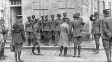 The presentation of General Franchet d'Esperey to an Italian envoy to France, Champagne, (1926)