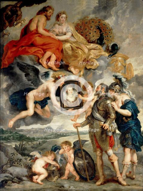 The Presentation of Her Portrait to Henry IV (The Marie de' Medici Cycle). Artist: Rubens, Pieter Paul (1577-1640)