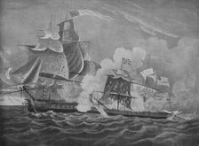 The President and the Little Belt c1812. Artist: Joseph Cartwright