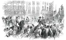 The President in the Rue St. Jean, at Caen, 1850. Creator: Unknown