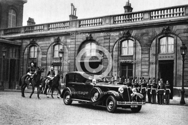 The President of the Republic going out, Paris, 1931. Artist: Ernest Flammarion