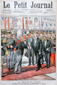 The President of the Republic of France in Rome, 1904